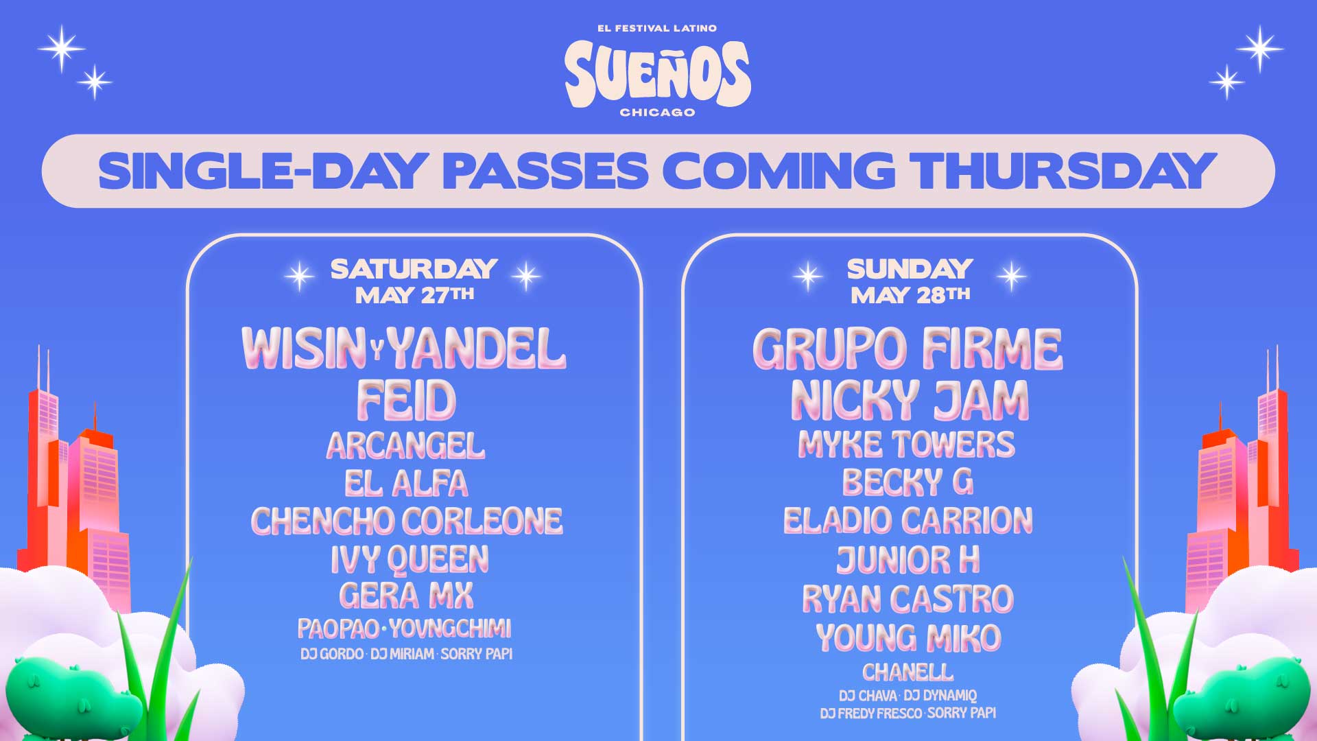Sueños Music Festival SingleDays Coming April 14th