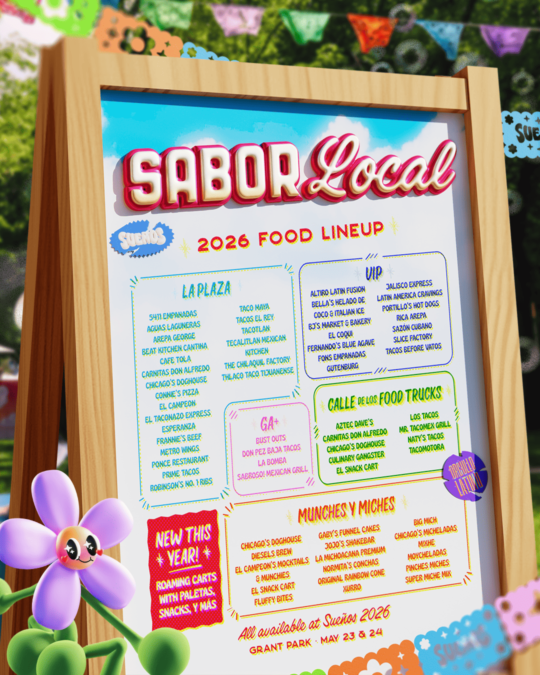 Sueños 2026 Food Lineup