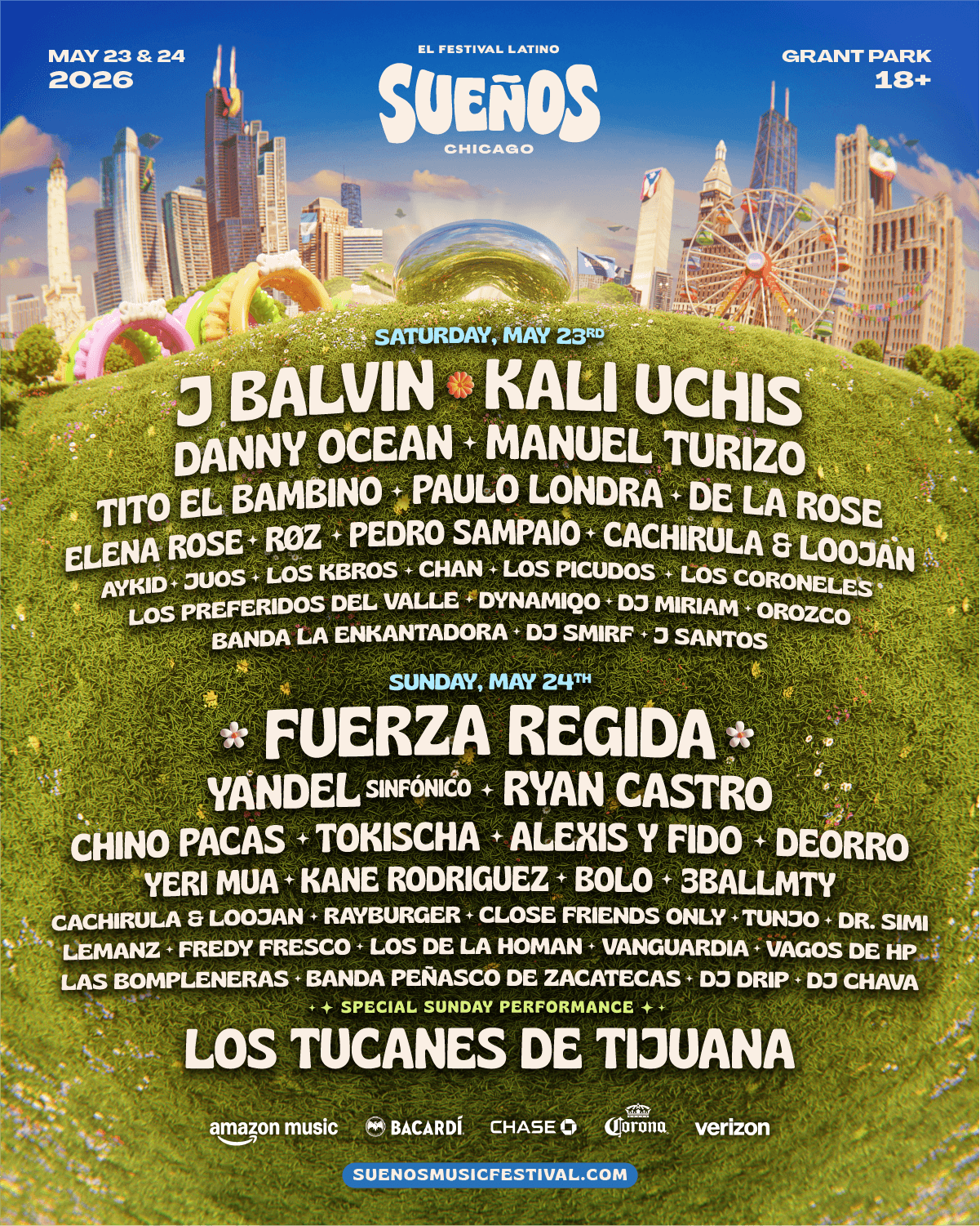 Official Set Times | Sueños Music Festival | 2026